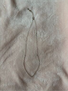 Silver V necklace